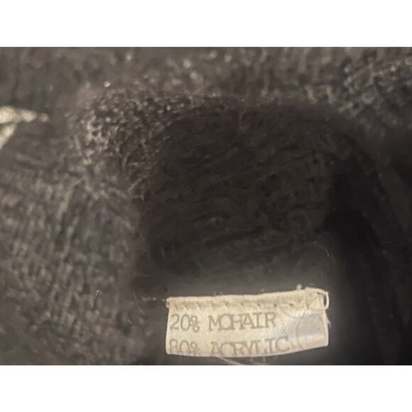 Vtg Rare Paul Frank Women's S Black Mohair Knit Pullover Turtleneck Sweater EUC - Picture 4 of 4